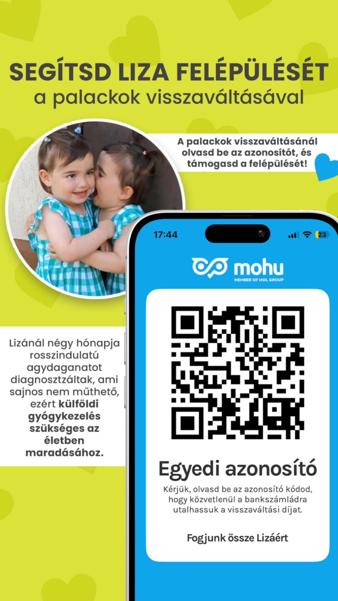 QR kód - Palackvisszaváltás